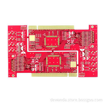 Multilayer circuit board with red solder mask